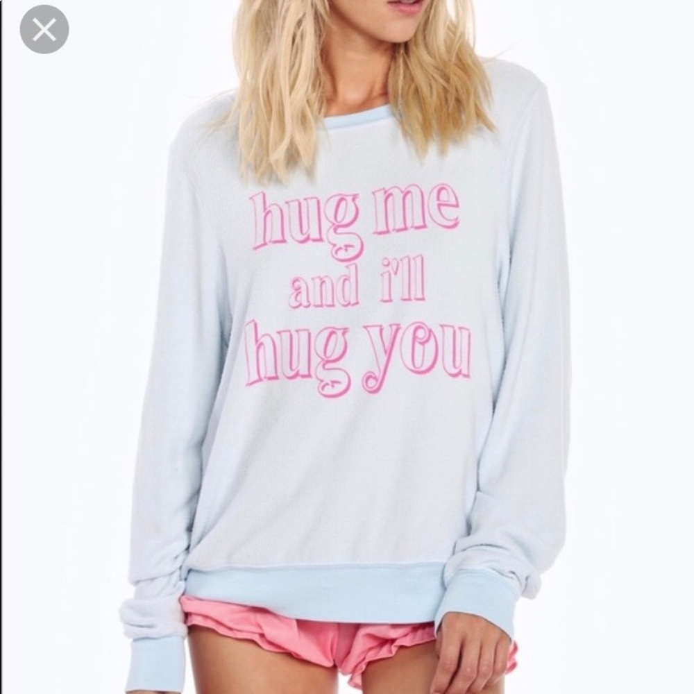 Wildfox jumper. Hug me and I’ll hug you